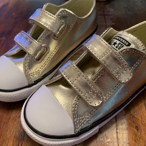 NWOT Gold Converse All Stars